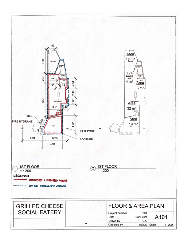 GCSE Liquor License: Floor Plan 