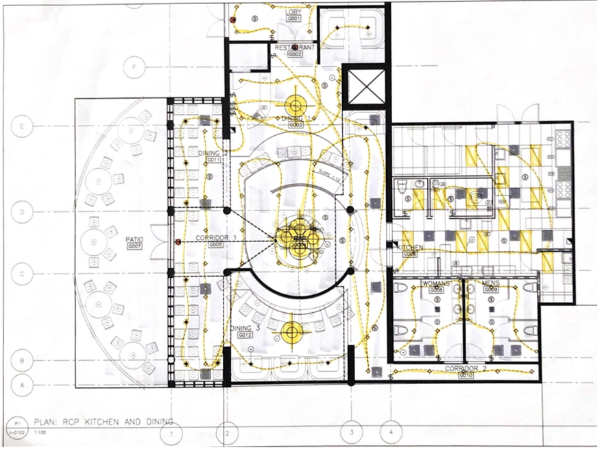 Restaurant Design: Reflected Ceiling Plan